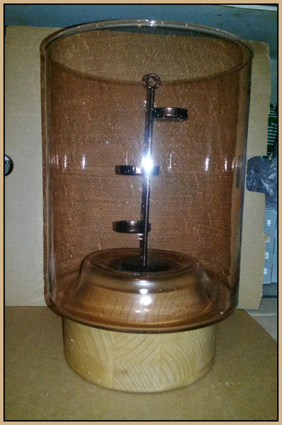 PARTYLITE ILLUSIONS CHRISTMAS TREE HURRICANE CANDLE HOLDER SLEEVE W/ TEALIGHT TREE NIB