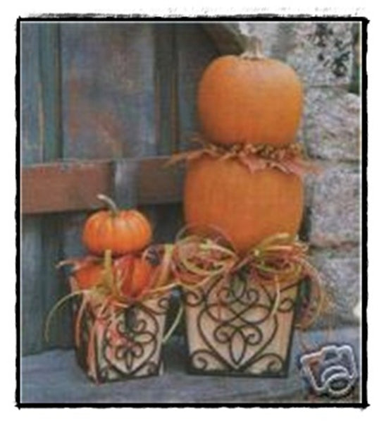 SOUTHERN LIVING AT HOME ESTATE IRON SET / 2 ROSEDALE PLANT HOLDERS NIB