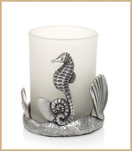 YANKEE SEAGRASS TIED ROPE GLASS VOTIVE TEALIGHT CANDLE HOLDER NIB - Plastic Glass and Wax ~ PGW