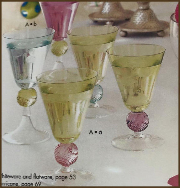 SOUTHERN LIVING AT HOME SHORT TANGO COLORED GLASS STEMWARE SET / 4 8-oz ea