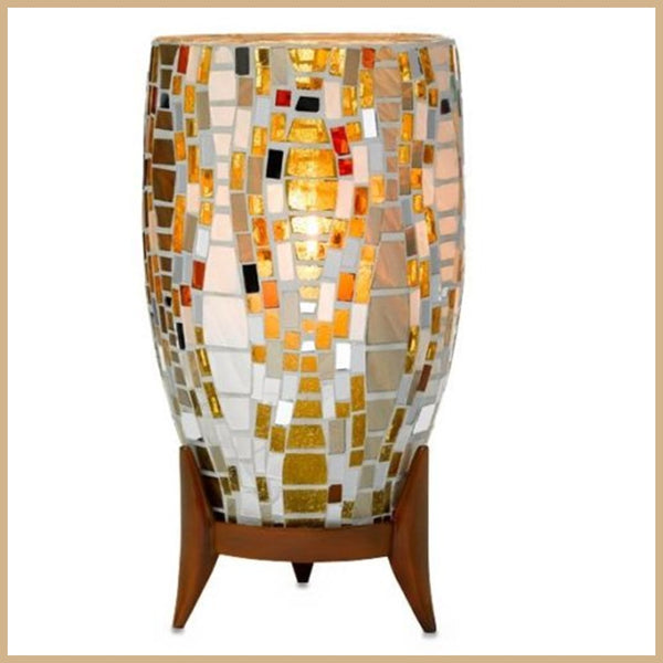 PARTYLITE ILLUSIONS CHRISTMAS TREE HURRICANE CANDLE HOLDER SLEEVE W/ TEALIGHT TREE NIB