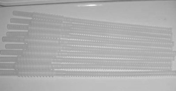 Tupperware LOT 10 COLORED BENDABLE WHISTLE STRAWS REUSABLE MULBERRY - Plastic Glass and Wax