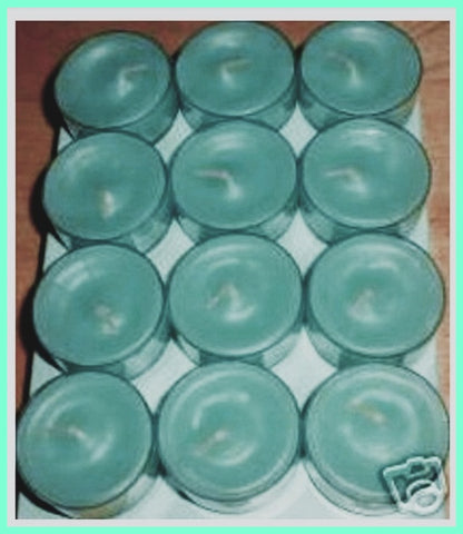 PartyLite Tealight Candles - 1 Box - 1 Dozen Tealights - 12 CANDLES TROPICAL WATERFALL