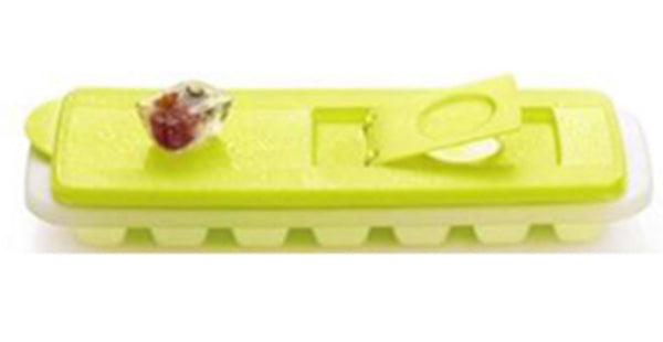 TUPPERWARE FREEZE-IT RECTANGLE Fresh N Pure MARGARITA LIME ICE CUBE FREEZER TRAY - Plastic Glass and Wax ~ PGW