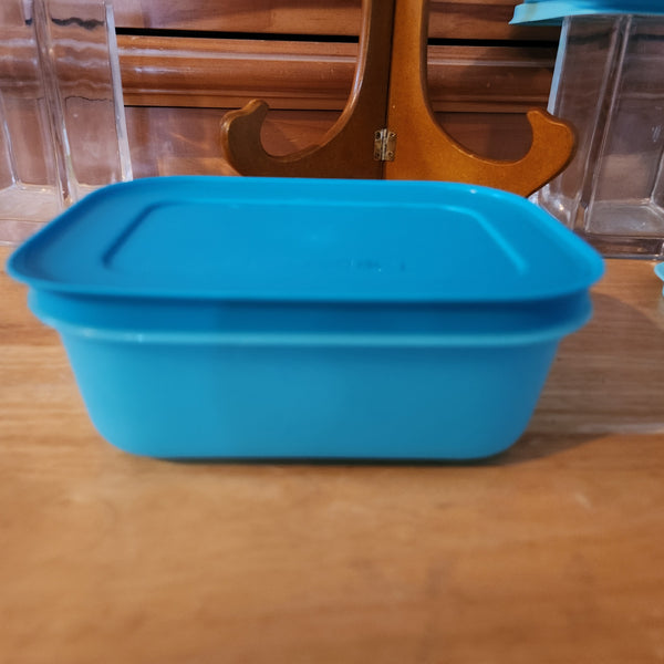 TUPPERWARE FREEZER MATES PLUS SNOWFLAKE STORAGE CONTAINER SMALL DEEP PURPLE SEAL 4.75-C