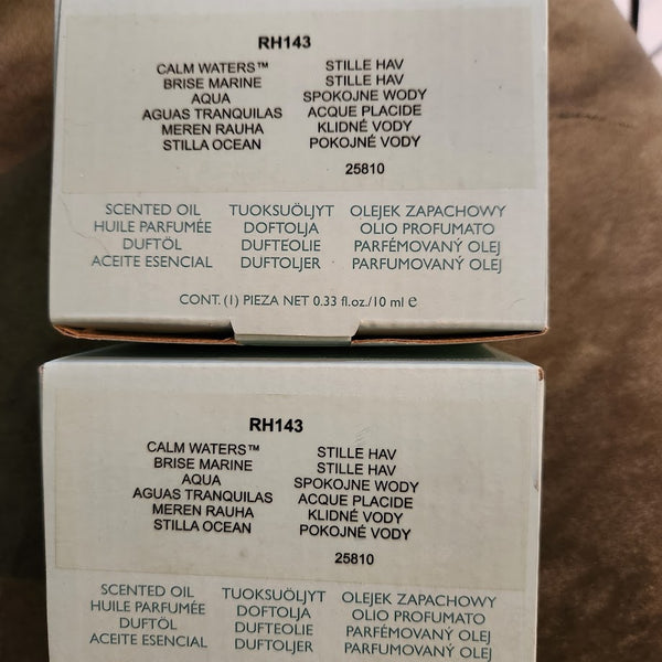 PartyLite 2 BOTTLES / BOXES .33-OZ / 10mL FRAGRANCE SCENTED OIL CINNAMON & BAYBERRY