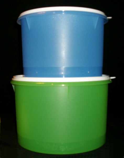 TUPPERWARE 3 Pc Classic COLORED REMINDER Canister Set ~ LILAC ~ LT GREEN~ PINK