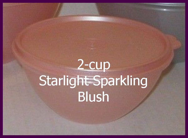 Tupperware 3 WONDERLIER NESTING BOWLS RED GREEN & SNOW WHITE w/ SEALS - Plastic Glass and Wax ~ PGW