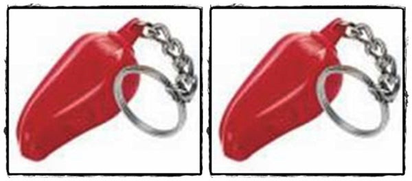 TUPPERWARE 4 Mini RARE OVERSIZED CHILI RED PEPPER KeyChains BRIGHT RED