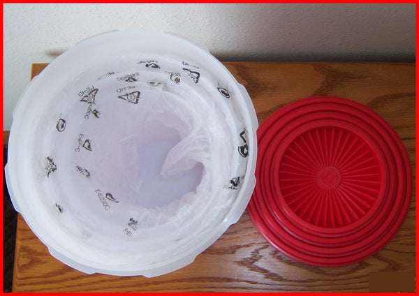 TUPPERWARE 4 Pc Classic Round REMINDER Canister Set White U PICK SEAL COLOR NEW