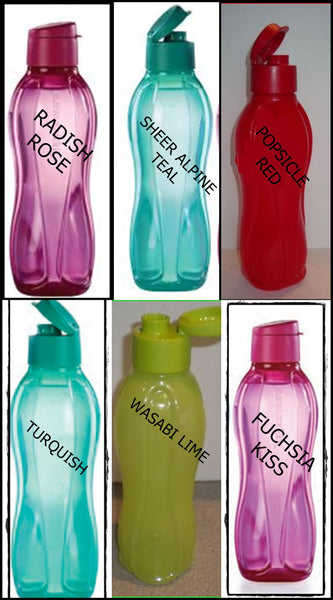 TUPPERWARE WATERMELON PINK 1L / 36-oz On-the Go Eco LG BEVERAGE TUMBLER w/ FLIP TOP POUR SPOUT