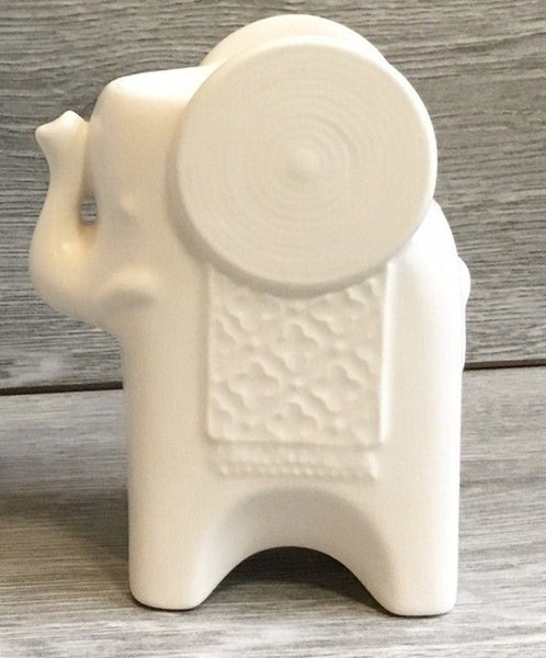 Partylite Jonathan Adler Ceramic Bisque White ZEBRA TEALIGHT Candle Holder NIB