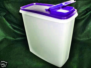 TUPPERWARE MODULAR MATES SUPER CEREAL STORER Keeper Container 20-c BOLD N BLUE
