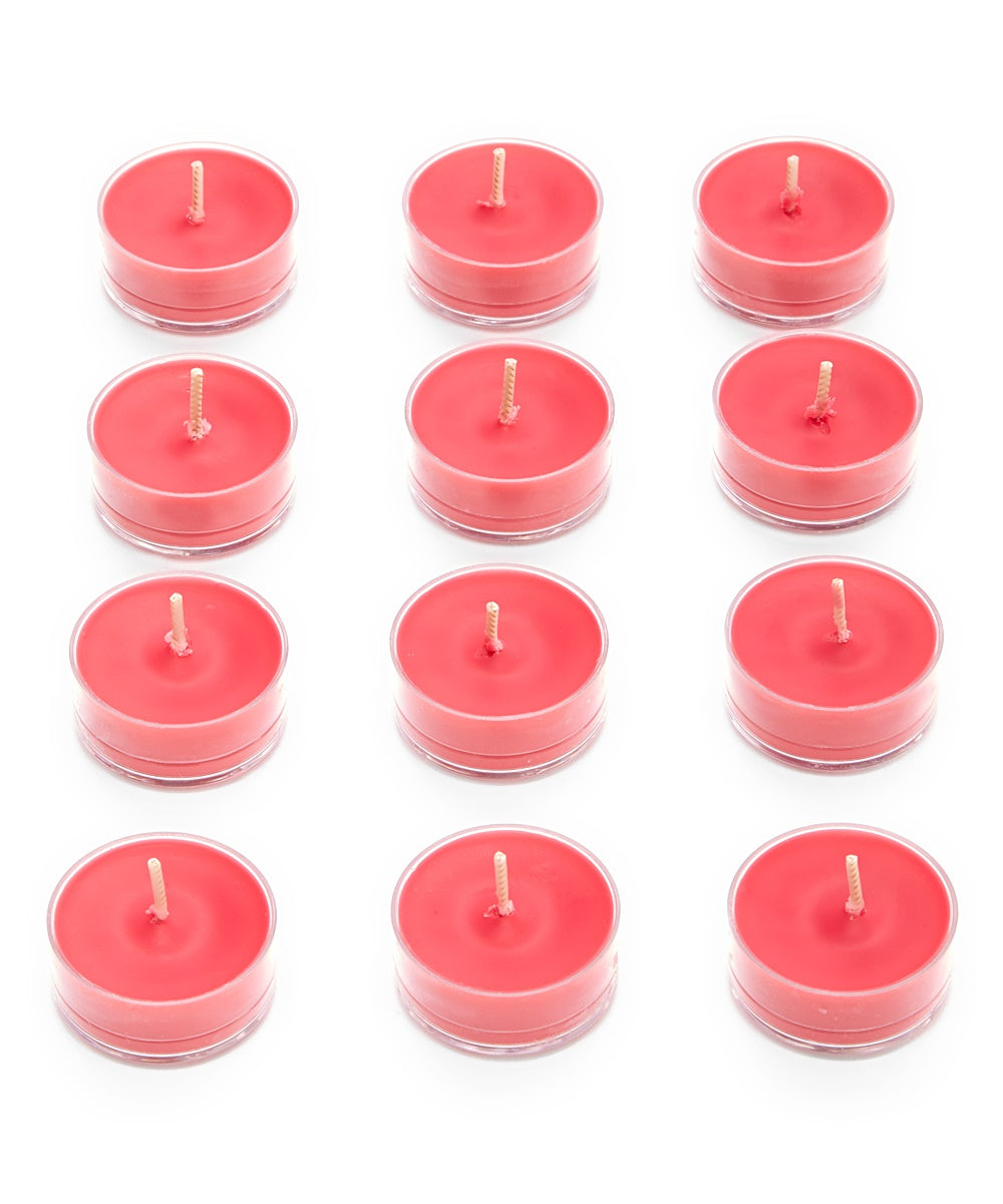 PartyLite Tealight Candles - 1 Box - 1 Dozen Tealights - 12 CANDLES CHERRY ORCHARD