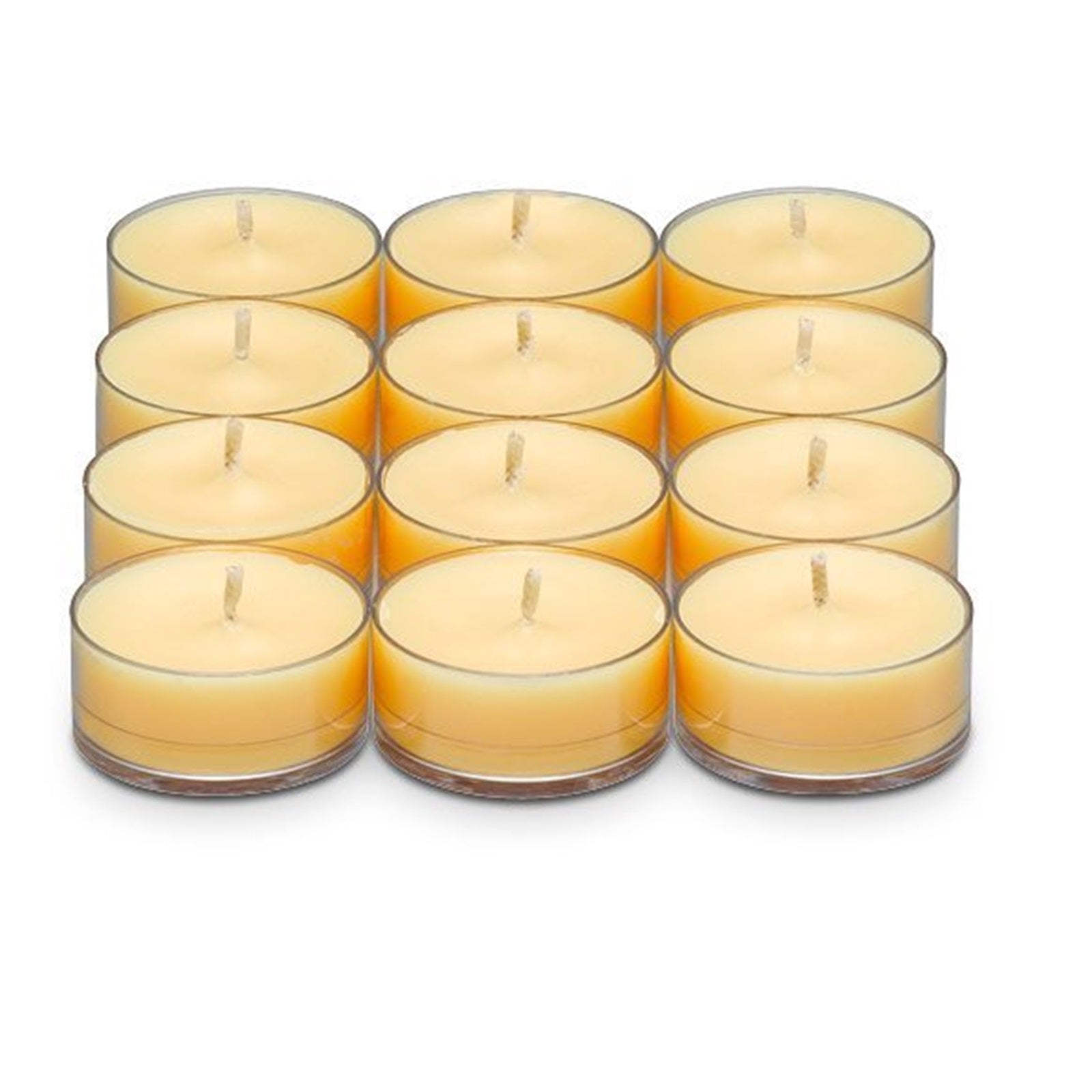 PartyLite Tealight Candles - 1 Box - 1 Dozen Tealights - 12 CANDLES GLOWING EMBERS