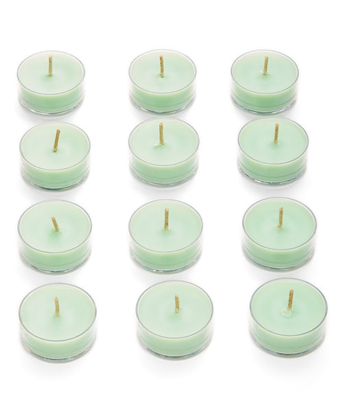 PartyLite Tealight Candles - 1 Box - 1 Dozen Tealights - 12 CANDLES GARDEN MINT