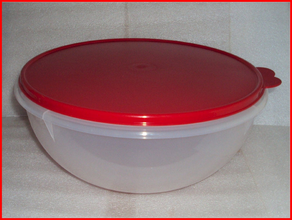 TUPPERWARE FIX N MIX 26-c EXTRA LARGE MIXING SERVING MERLOT BOWL W