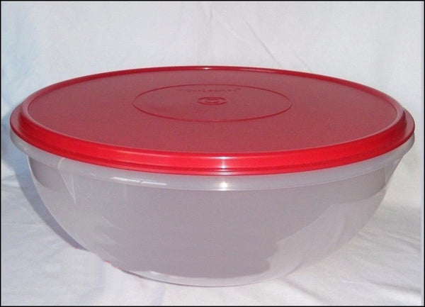 TUPPERWARE FIX N MIX 26-c EXTRA LARGE MIXING SERVING MERLOT BOWL W/ WINE SEAL
