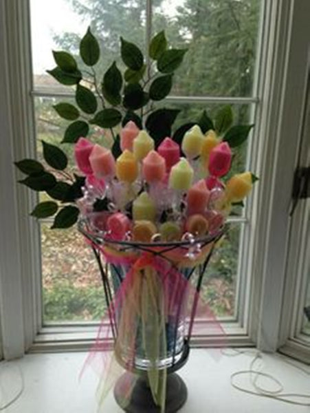 PARTYLITE GARDEN SANCTUARY GLASS & WIRE HURRICANE CANDLE HOLDER w/ SAND & YANKEE SILVER TEALIGHT TREE