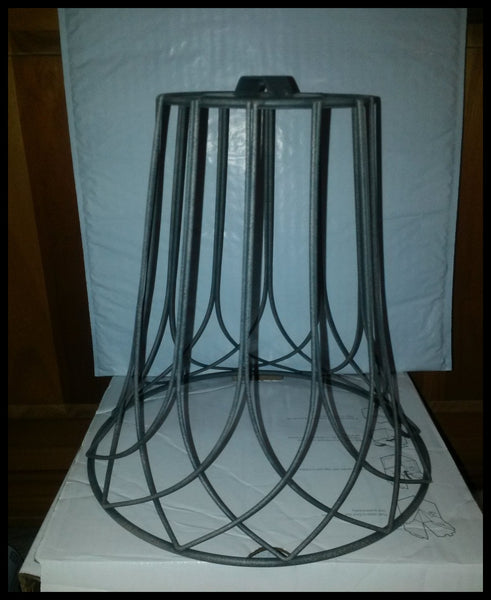 PARTYLITE GARDEN SANCTUARY GLASS & WIRE HURRICANE CANDLE HOLDER w/ SAND & YANKEE SILVER TEALIGHT TREE