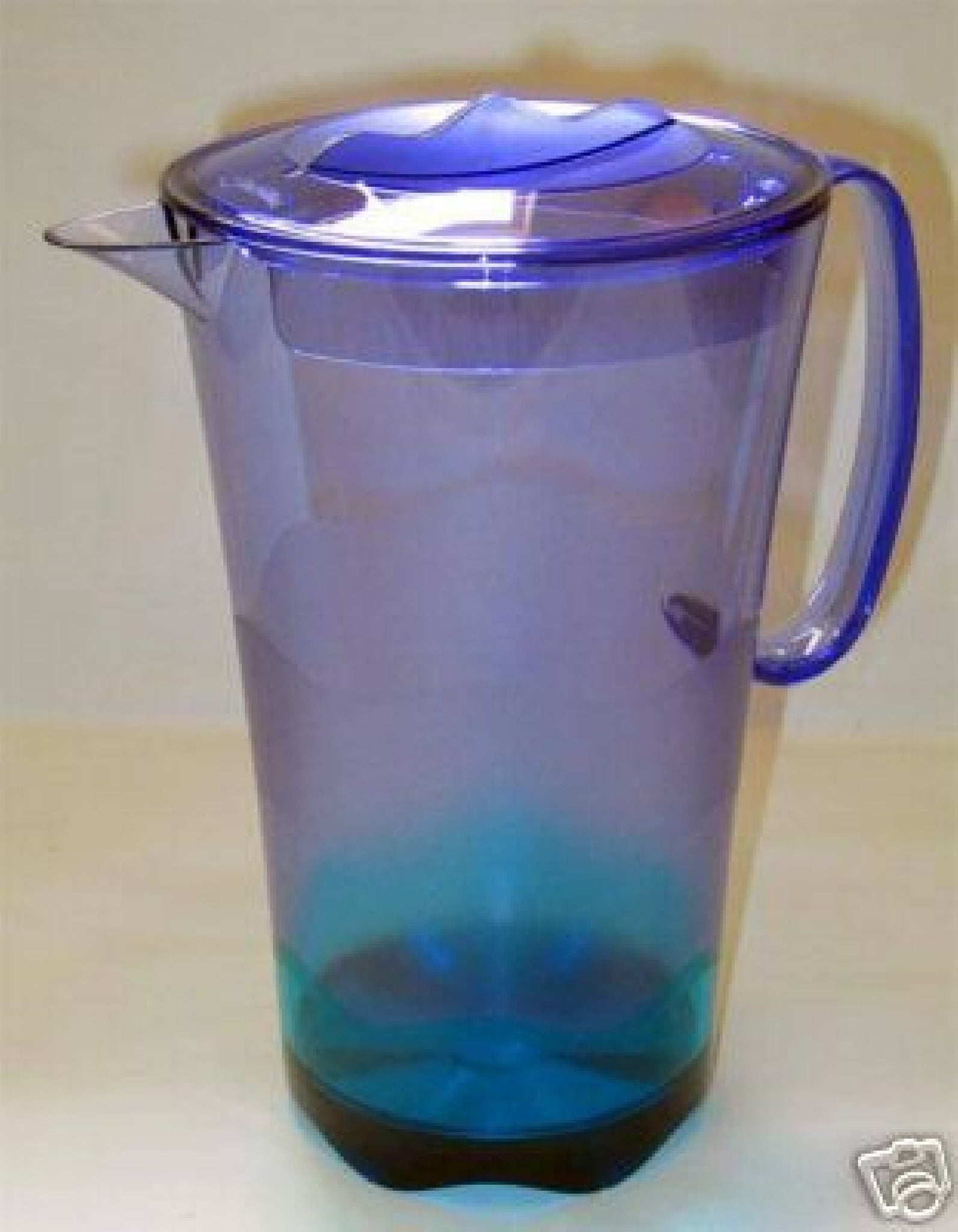 Tupperware SHEERLY ELEGANT ACRYLIC EMERALD SHADE TO AMETHYST PURPLE 2 QT PITCHER