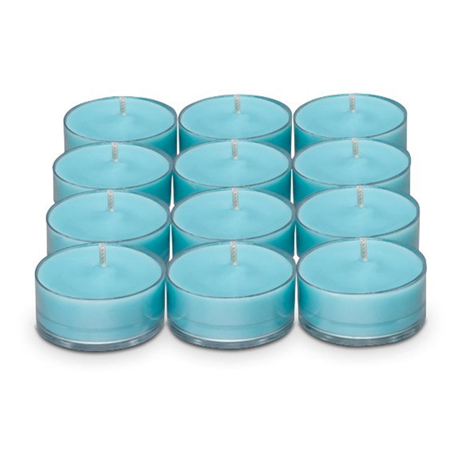 PartyLite Tealight Candles - 1 Box - 1 Dozen Tealights - 12 CANDLES INDIAN BLUE LOTUS & GINGER