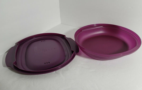 Tupperware MICROWAVE ROUND HEALTHY DELIGHT COOKER DISH / CONTAINER NEW