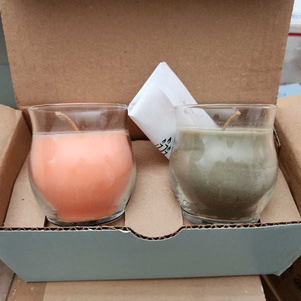 PartyLite BESTBURN BOX SET OF 2 MINI BARREL Jar Candles TWO SUGAR PLUM FAIRIES