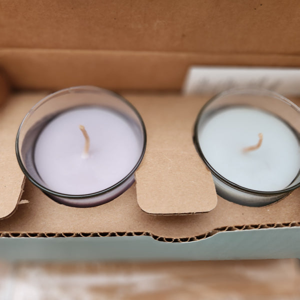 PartyLite BESTBURN BOX SET OF 2 MINI BARREL Jar Candles TWO SUGAR PLUM FAIRIES