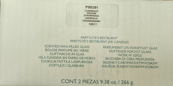 PartyLite BESTBURN BOX SET OF 2 MINI BARREL Jar Candles TWO SUGAR PLUM FAIRIES