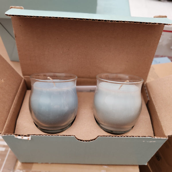 PartyLite BESTBURN BOX SET OF 2 MINI BARREL Jar Candles TWO SUGAR PLUM FAIRIES