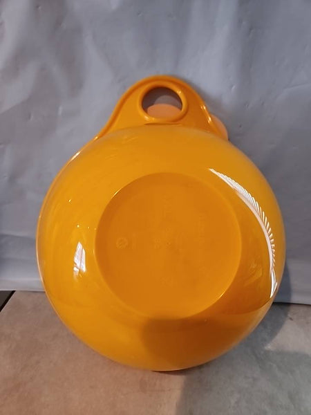 TUPPERWARE THAT'S A BOWL MINI 6-c PAPAYA ORANGE BOWL w/ PALE ORANGE TABBED SEAL