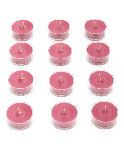 PartyLite Tealight Candles - 1 Box - 1 Dozen Tealights - 12 CANDLES RASPBERRY & THYME