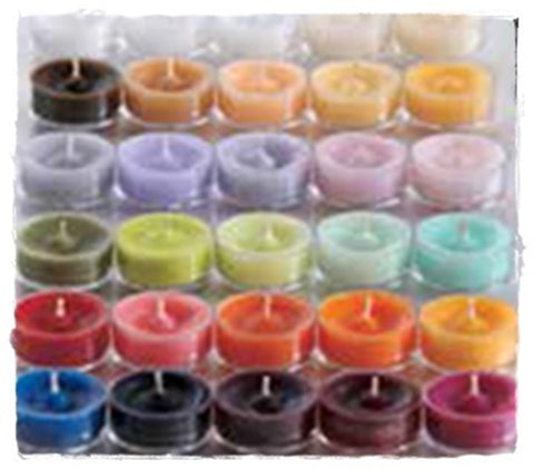 PartyLite Tealight Candles - 1 Box - 1 Dozen Tealights - 12 CANDLES PINEAPPLE SUGARCANE