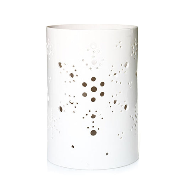 YANKEE SNOW FAMILY COLLECTION CERAMIC TEALIGHT CANDLE HOLDER SET /3 RARE HTF NIB