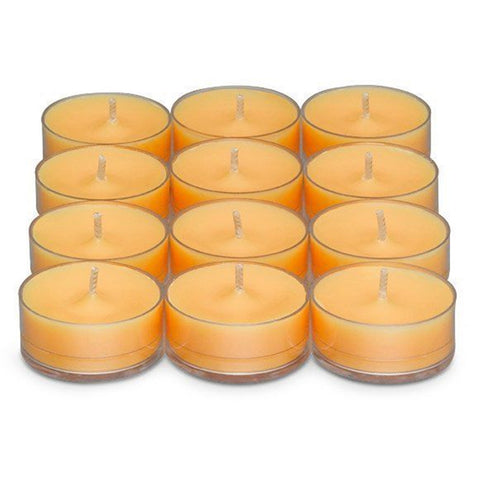 PartyLite Tealight Candles - 1 Box - 1 Dozen Tealights - 12 CANDLES AUTUMN GLOW