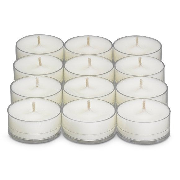 PartyLite Tealight Candles - 1 Box - 1 Dozen Tealights - 12 CANDLES WHITE LILY