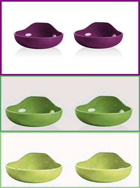 TUPPERWARE MICROWAVE BREAKFAST OMELET / POACHED EGG MAKER RHUBARB NEW - Plastic Glass and Wax ~ PGW