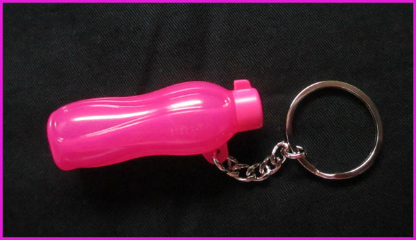 TUPPERWARE 5 Mini ECO AQUA MINI WATER BOTTLE PINK Key Chains NEW