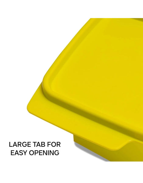 TUPPERWARE FIVE 5-c KEEP TABS STORAGE KEEPER CONTAINER SET w/ TABBED SEALS