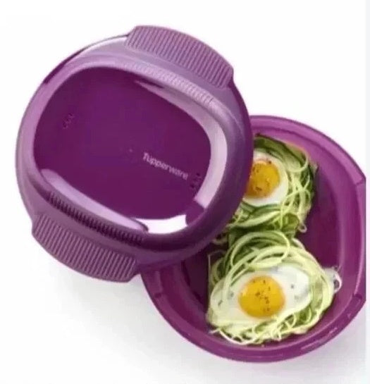 Tupperware MICROWAVE ROUND HEALTHY DELIGHT COOKER DISH / CONTAINER NEW