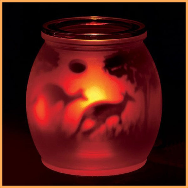 PartyLite OUTBACK 2-Pc GLOBE-LIKE VOTIVE TEALIGHT CANDLE HOLDER