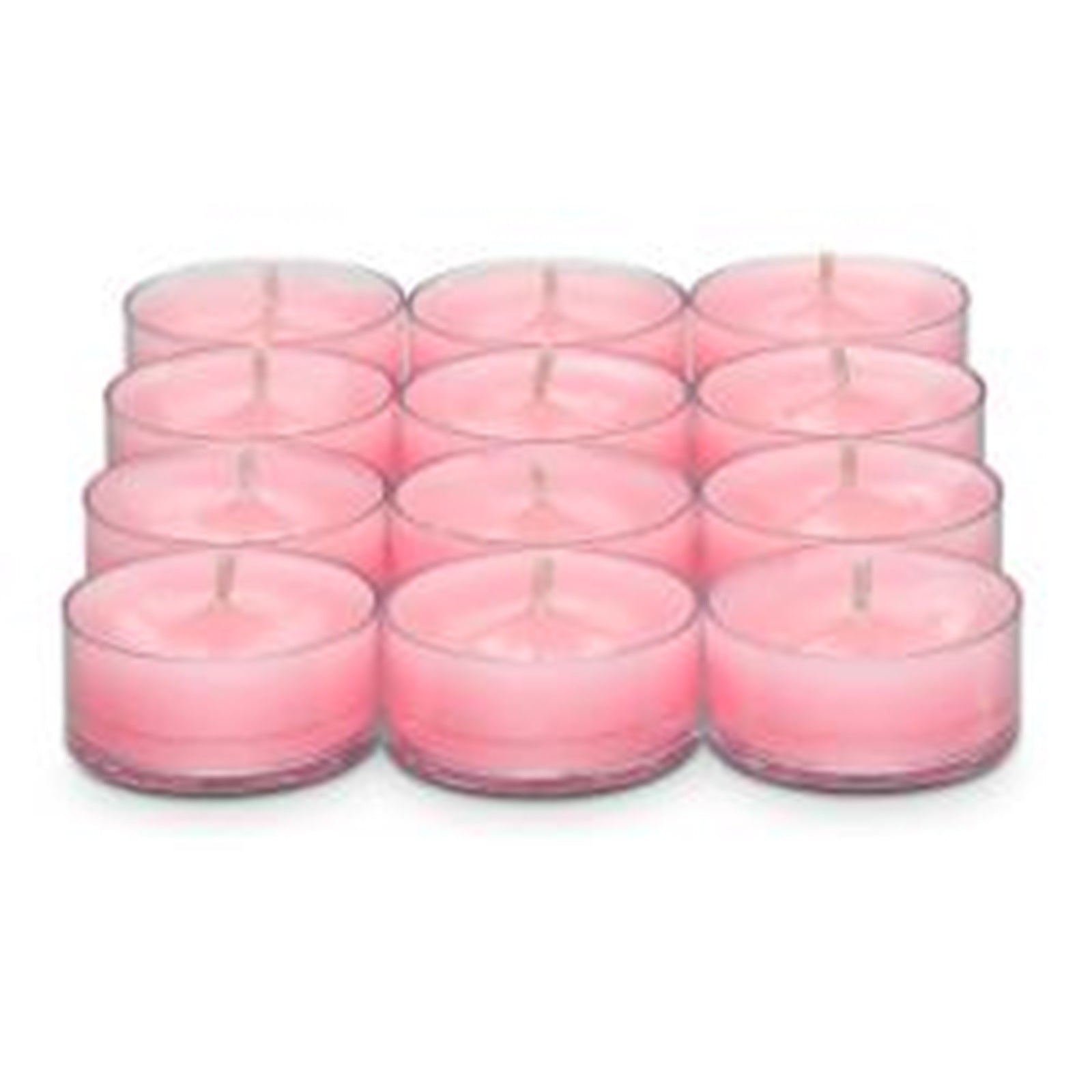 PartyLite Tealight Candles - 1 Box - 1 Dozen Tealights - 12 CANDLES PEPPERMINT SNOW