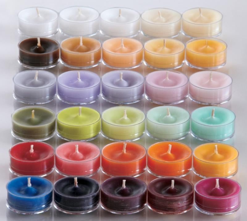 PartyLite Tealight Candles - 1 Box - 1 Dozen Tealights - 12 CANDLES BLACKBERRY CEDAR LEAF
