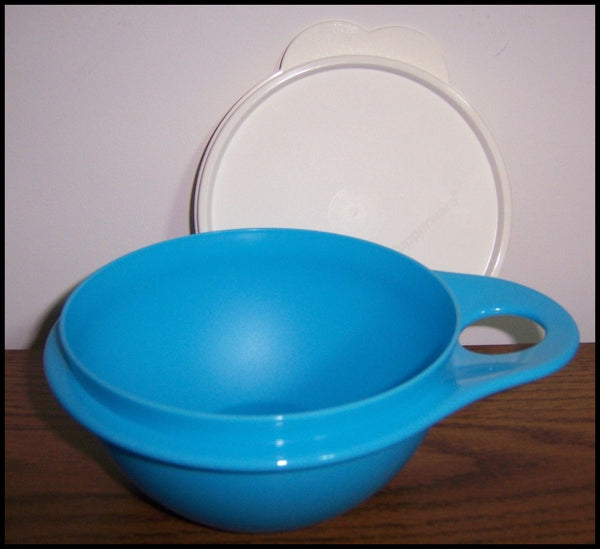 TUPPERWARE TWO 2.5-C EXTRA MINI THATS A BOWL PARROTFISH BOWLS w ARUBA TABBED SEALS - Plastic Glass and Wax ~ PGW