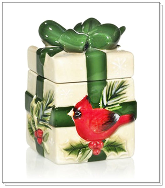 YANKEE SNOW FAMILY COLLECTION CERAMIC TEALIGHT CANDLE HOLDER SET /3 RARE HTF NIB