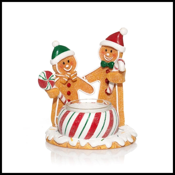 YANKEE SNOW FAMILY COLLECTION CERAMIC TEALIGHT CANDLE HOLDER SET /3 RARE HTF NIB