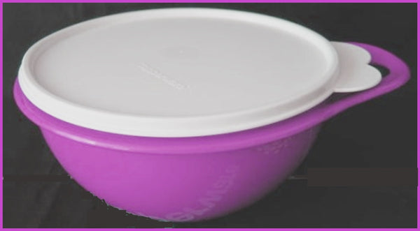 TUPPERWARE 12-C THATS A BOWL JR CHILI RED WHITE TABBED SEAL