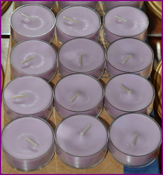 PartyLite Tealight Candles - 1 Box - 1 Dozen Tealights - 12 CANDLES BERRY BLOSSOM