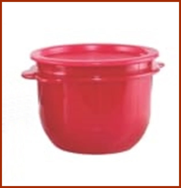 TUPPERWARE Flat Bottom Nesting Bowl 3.25-cup / 750 mL RED BOWL & ONE TOUCH SEAL